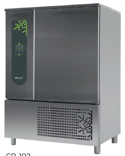 Abatidor de Temperatura Mixto 10 bandejas GN2/1 y 600x400 mm de 1270 x1090 x1800h mm CR-102
