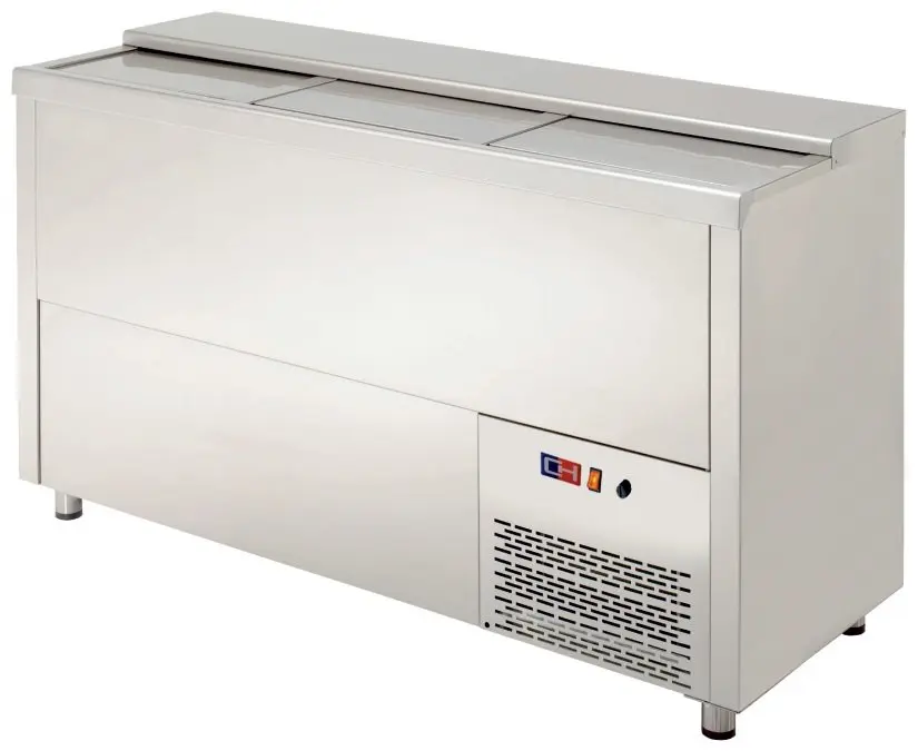 Enfriador de Botellas 3 Puertas Inoxidable Interior y Exterior de 1500x550x850h mm MRB-150I