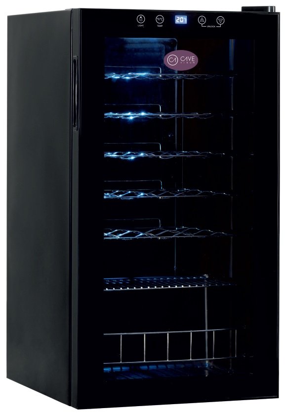 Armario de Vino de Una Temperatura con Puerta de Vidrio CV-28-C