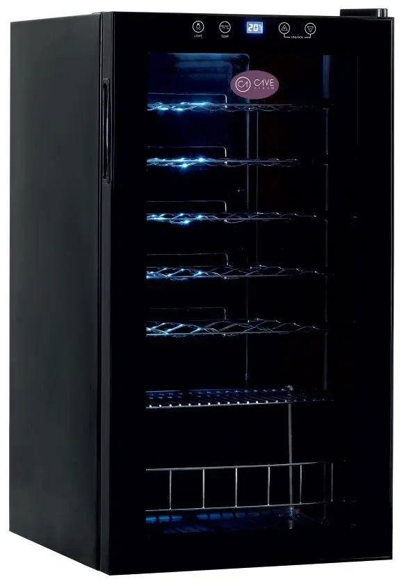 Armario de Vino de Una Temperatura con Puerta de Vidrio CV-28-C