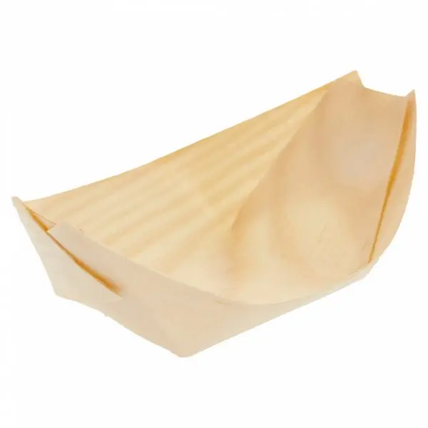 Pack 100 Barquillas de hojuelas de pino madera natural 14x8x2cm 183.02 GDP (1 Pack)