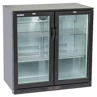Botellero refrigerado expositor contramostrador 2 puertas pivotantes EUROFRED BBC208H