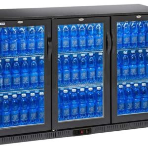 Botellero refrigerado expositor contramostrador 3 puertas pivotantes EUROFRED BBC330H