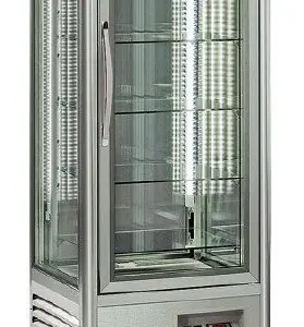 Armario refrigerado Especial Chocolates 4 caras de cristal 350 litros con 4 estantes fijos EUROFRED SNELLE350QCHNEW