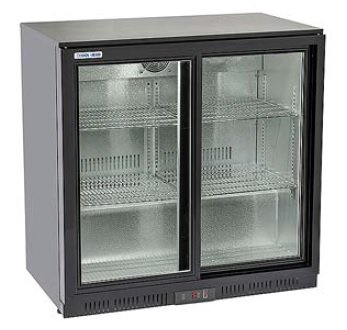 Botellero refrigerado expositor contramostrador 2 puertas correderas EUROFRED BBC208S