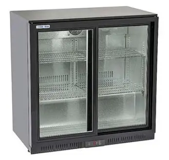 Botellero refrigerado expositor contramostrador 2 puertas correderas EUROFRED BBC208S