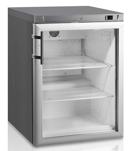 Armario refrigerado expositor sobremesa Inoxidable 170 litros EUROFRED RCGX200