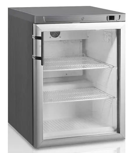 Armario refrigerado expositor sobremesa Inoxidable 170 litros EUROFRED RCGX200