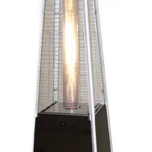 Estufa Exterior para Terraza con Diseño en Pirámide de 13kw color negro