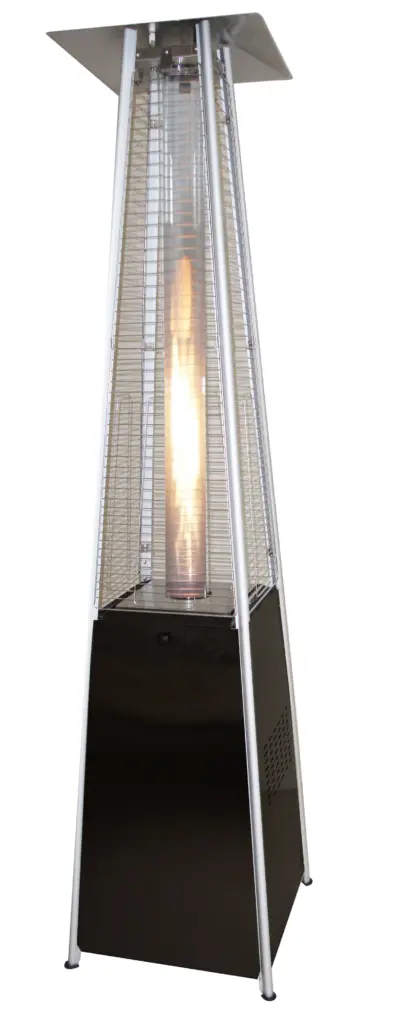 Estufa Exterior para Terraza con Diseño en Pirámide de 13kw color negro