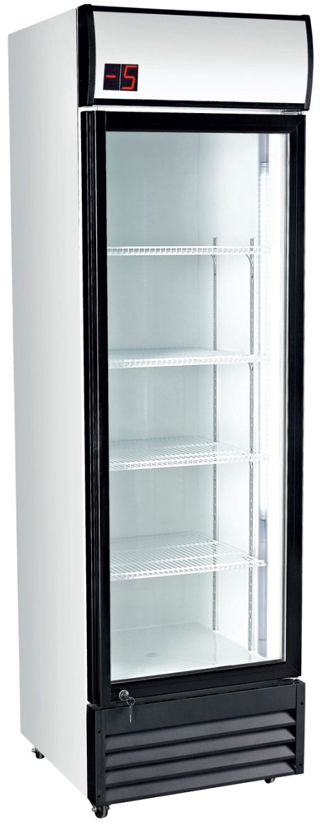 Armario Expositor Refrigerado 360 litros Subcero Puerta de Vidrio de 580 x610 x1980h mm SZ360-OUT-T3 (OUTLET)