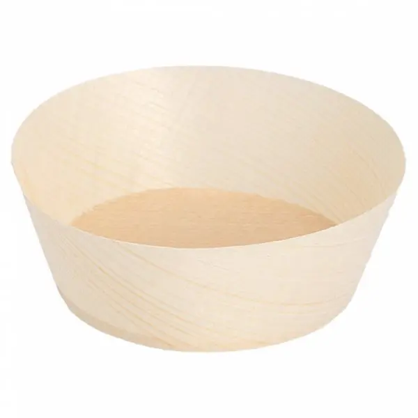 Pack de 100 Tarrinas de hojuela vegetal de 7x2,5cm Natural Madera 145.77 Garcia de Pou (1 Pack)