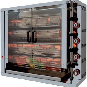 Asador de pollos a gas de 4 espadas 4ASPG