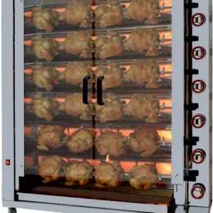 Asador de pollos a gas de 6 espadas 6ASPG