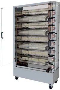 Asador de pollos a gas de 8 espadas 8ASPG