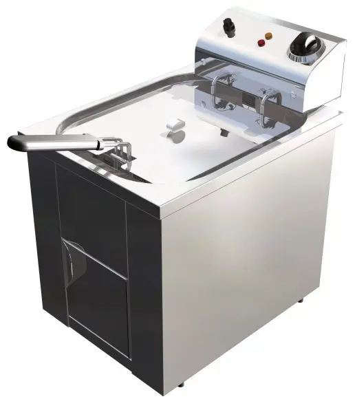 Freidora Eléctrica 17 litros Trifásica Uso Profesional de 360x560x850h mm FAP17TRI