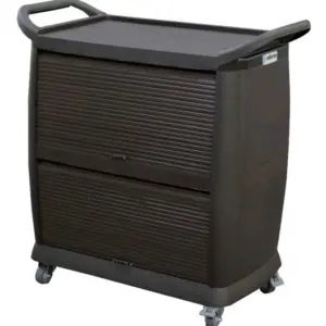 Carro de servicio y recogida con 2 cortinas deslizantes EDENOX
