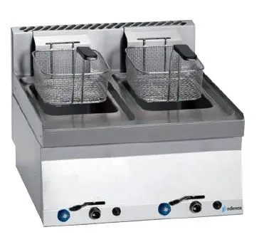 Freidora a gas 8+8 litros de 7+7Kw Snack 650  SFG-60 E EDENOX