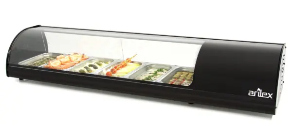 Vitrina refrigerada de tapas 6 bandejas GN1/3  6VTG
