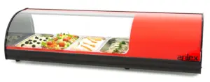 Vitrina refrigerada de tapas 6 bandejas GN1/3  6VTG