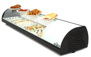 Vitrina refrigerada de tapas 6 bandejas GN1/3  6VTG
