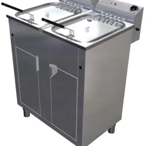 Freidora Eléctrica 17 + 17 litros Uso Profesional de 724 x560 x850h mm FAP1717