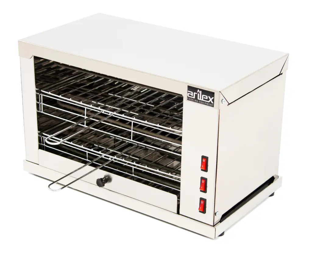Horno Tostador eléctrico Profesional DUO Multifunción de 2 pisos sin temporizador con resistencia blindadas 2DUO