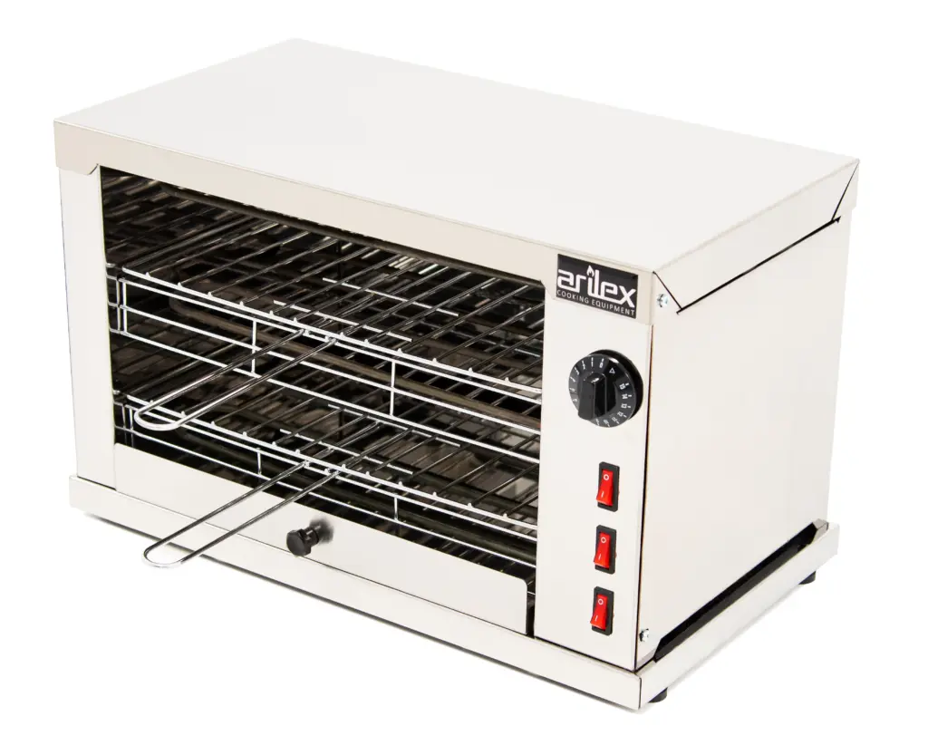 Horno Tostador eléctrico Industrial DUO Multifunción 2 pisos con temporizador con resistencia blindadas 2DUOT