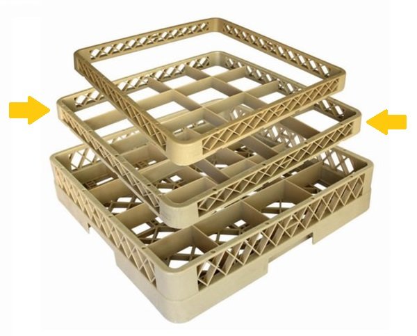 Suplemento Realzador 16 Compartimientos 50x50x4.5cm 118.25 GDP (OUTLET LIQUIDACIÓN) (1 ud)