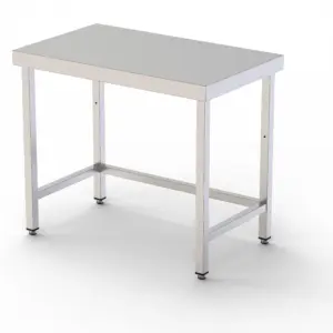 Mesa de Trabajo Acero Inoxidable Central Sin Estante