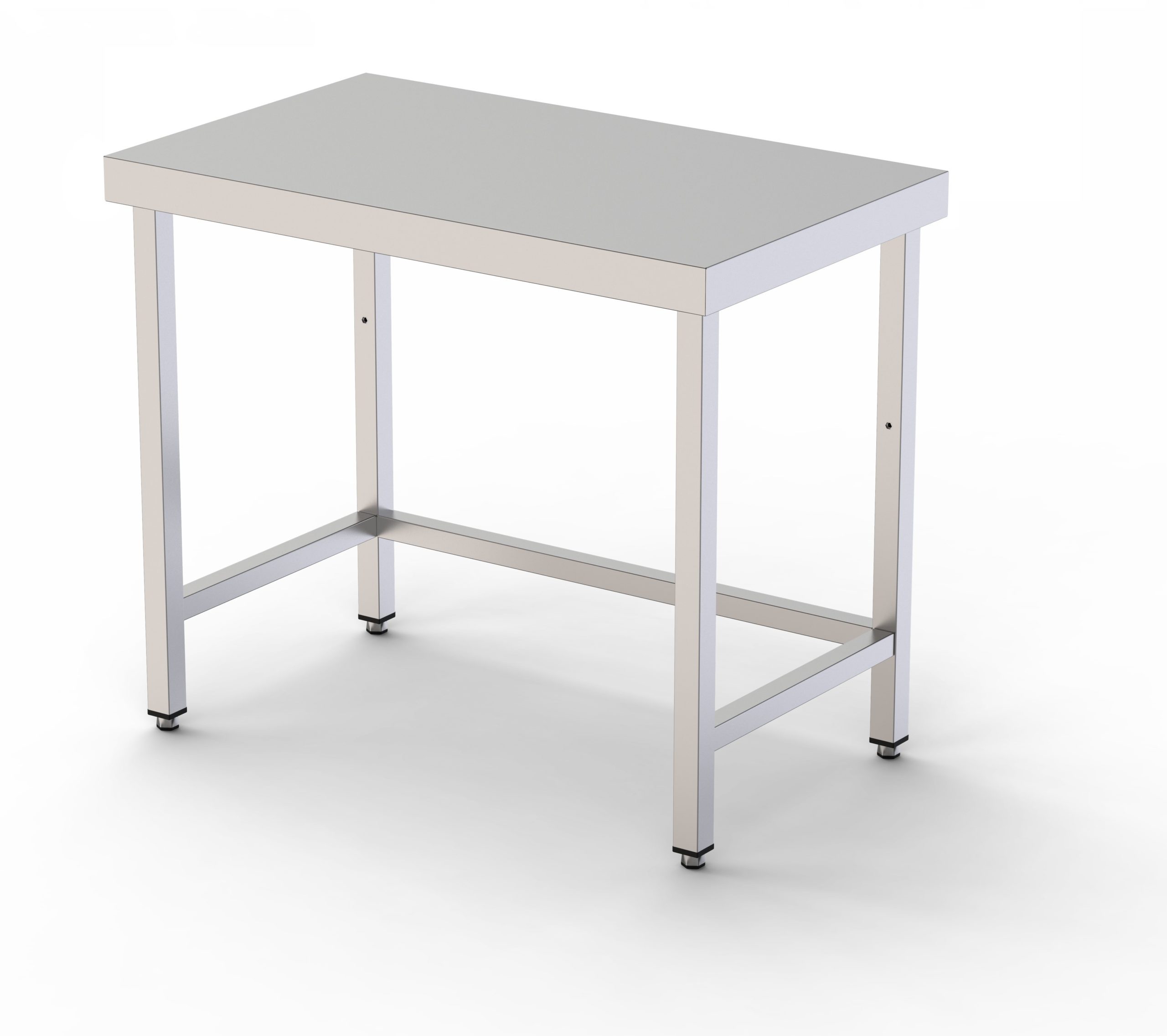Mesa de Trabajo Acero Inoxidable Central Sin Estante
