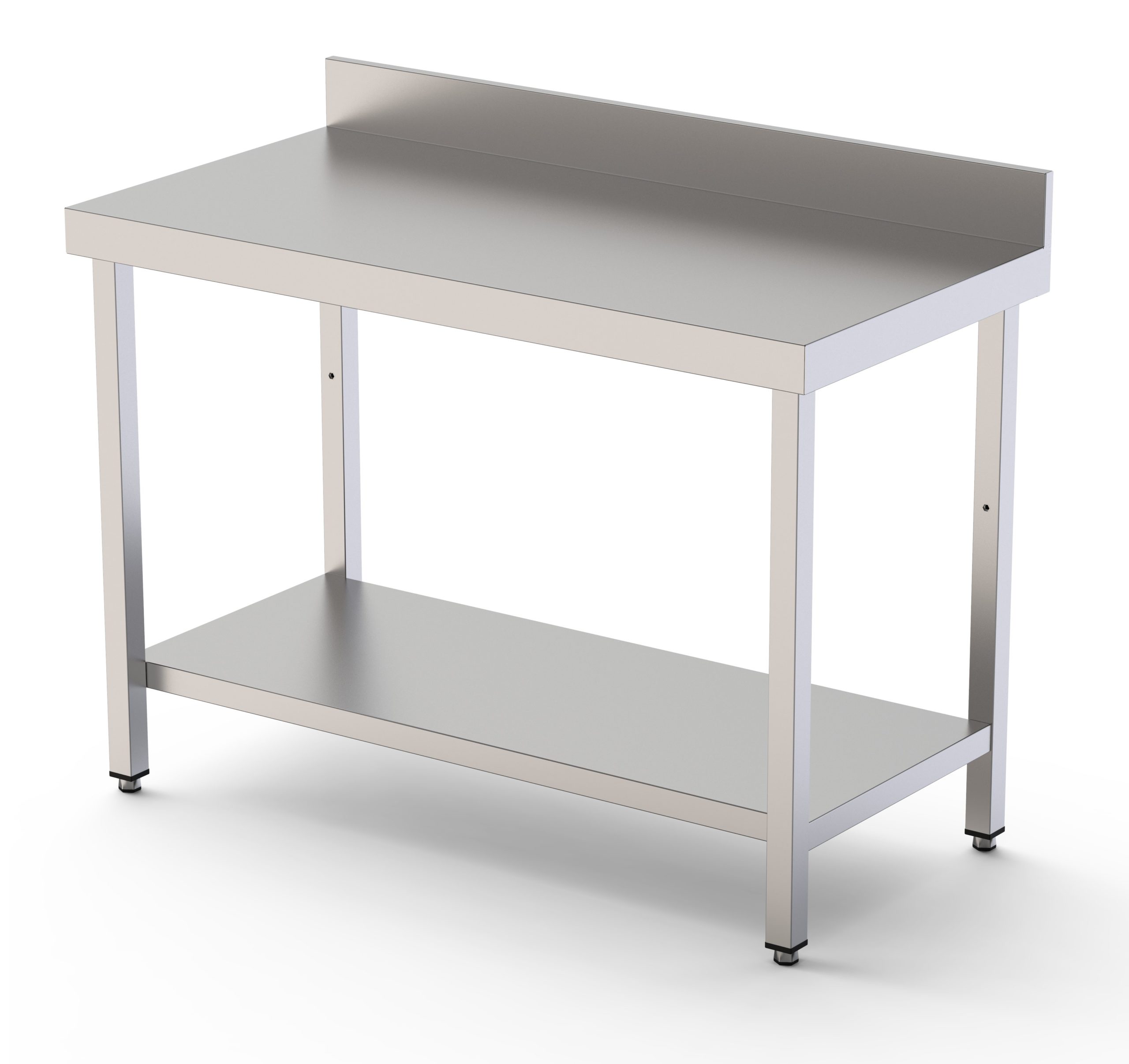 Mesa de Trabajo Acero inoxidable Mural Con 1 Estante