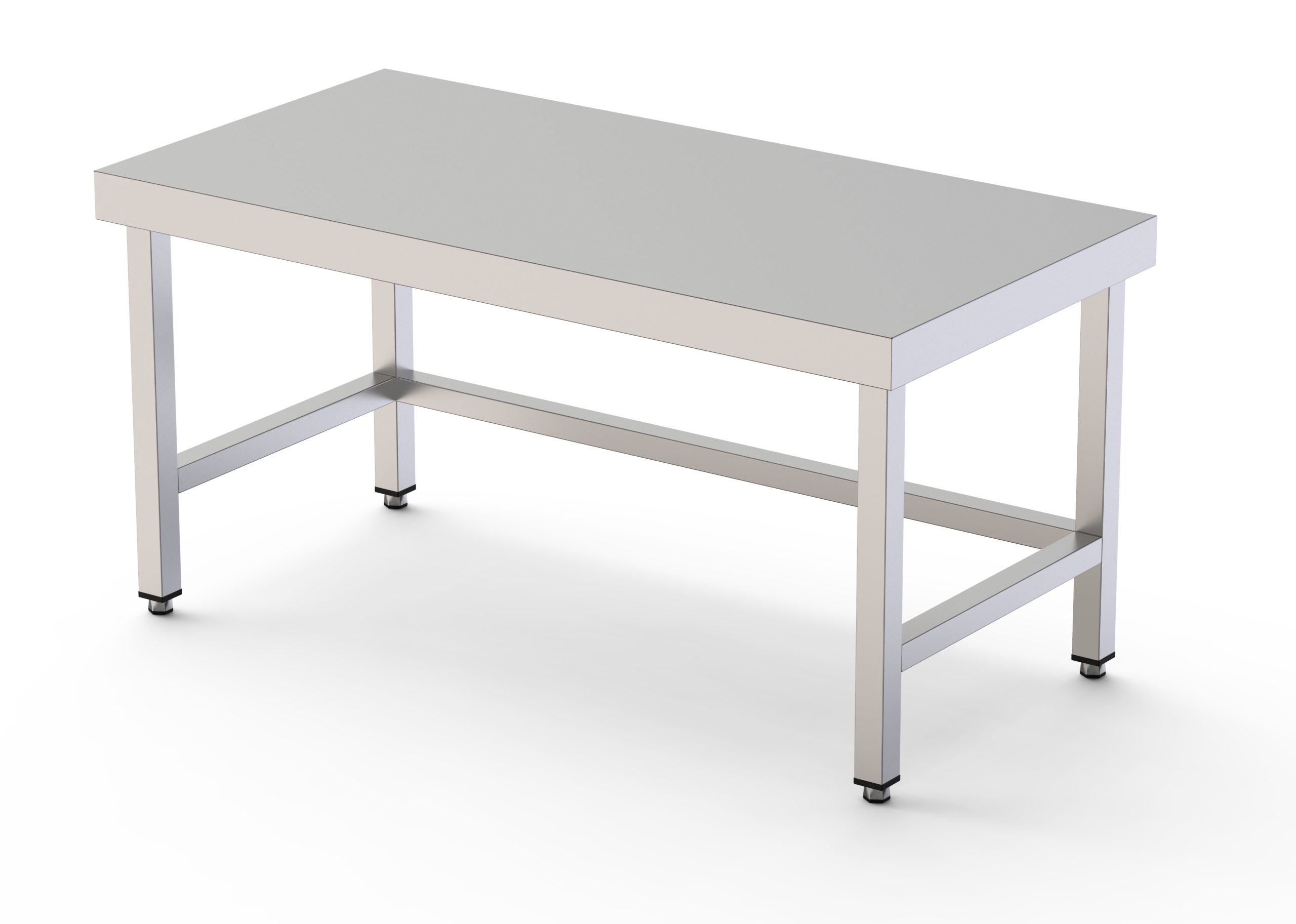 Mesa de Trabajo Acero Inoxidable Baja Central Sin Estante