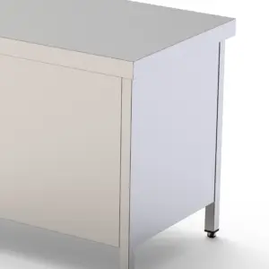 Plafón Lateral de Acero Inoxidable Para Mesas de Trabajo