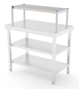 Estante Sobremesa de Acero Inoxidable para Mesas de Trabajo