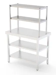 Estante Sobremesa de Acero Inoxidable para Mesas de Trabajo