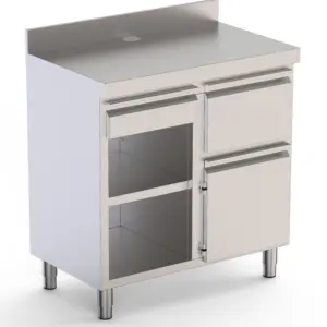 Mueble Cafetero de Acero Inoxidable