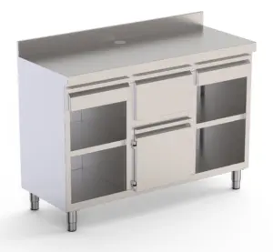 Mueble Cafetero de Acero Inoxidable