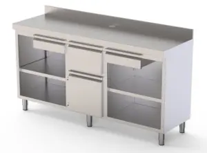 Mueble Cafetero de Acero Inoxidable