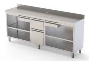 Mueble Cafetero de Acero Inoxidable