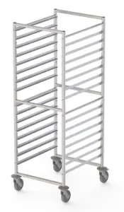 Carro Bandejero de Acero Inoxidable Para 32 Bandejas GN2/1 de 660x750x1700h mm