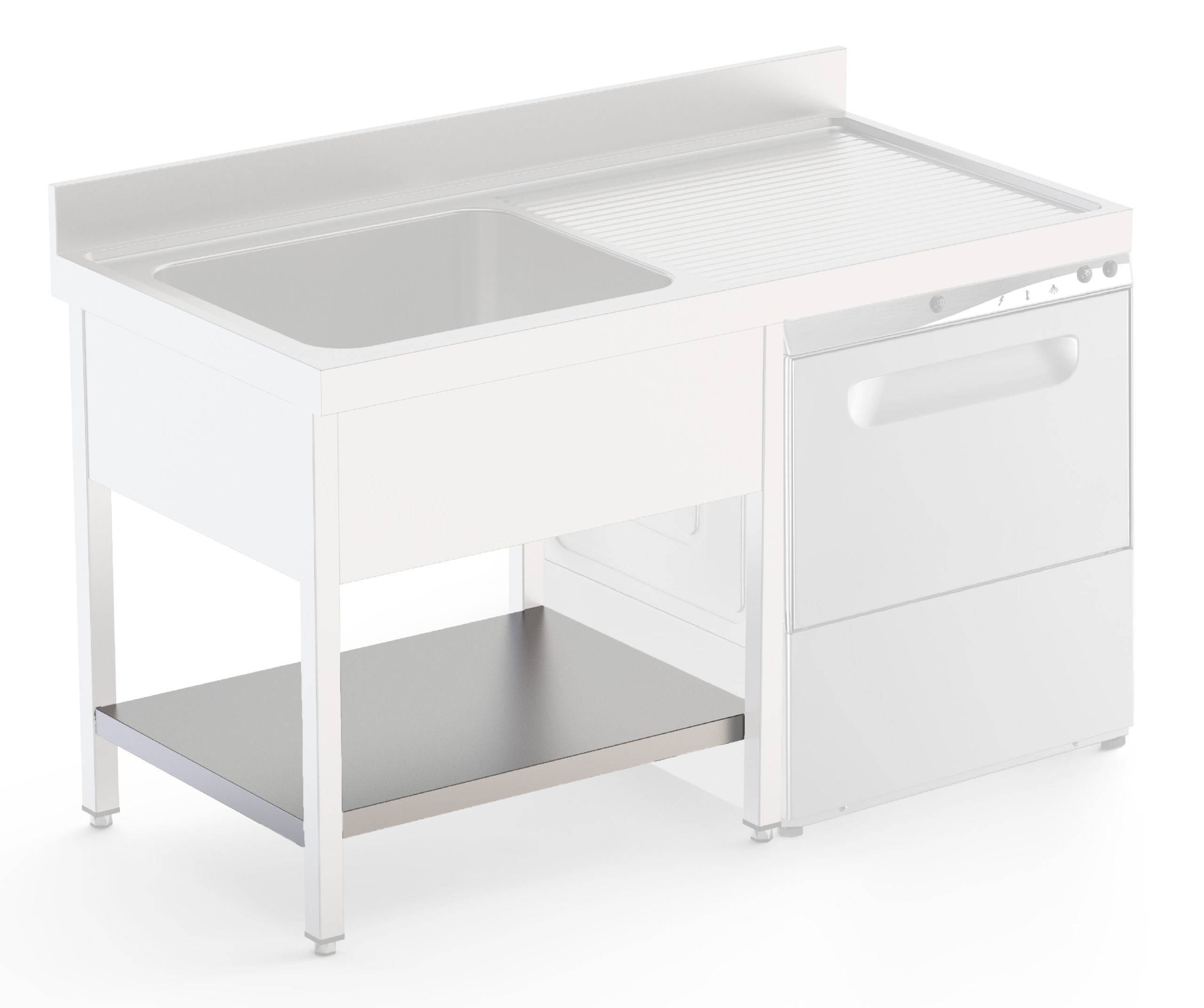 Estante de Acero Inoxidable Para Mueble Lavavajillas