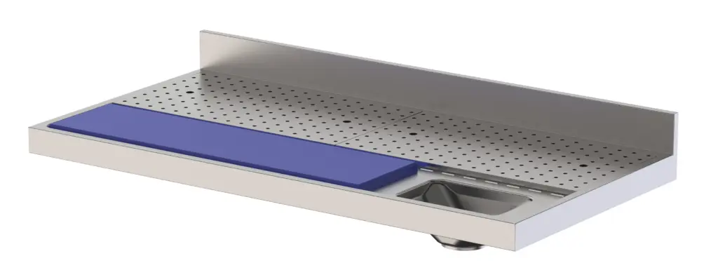 Mesa de Preparación de Alimentos Acero Inoxidable Fondo 700
