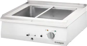 Baño María Sobremesa Eléctrico 2xGN1/1 de 800x700x250h mm 9721000  Línea Varsovia