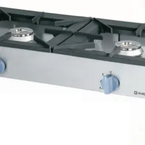 Cocina a gas auxiliar 2 fuegos 1140x605x380h mm 2x9 kW Línea Varsovia