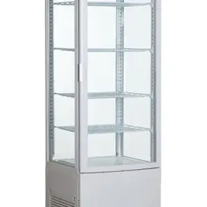 Armario Expositor Refrigerado 4 caras de Cristal Blanca 238 L XC238L-B