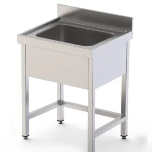 Fregadero Industrial Acero Inoxidable Con Cuba Con Mueble