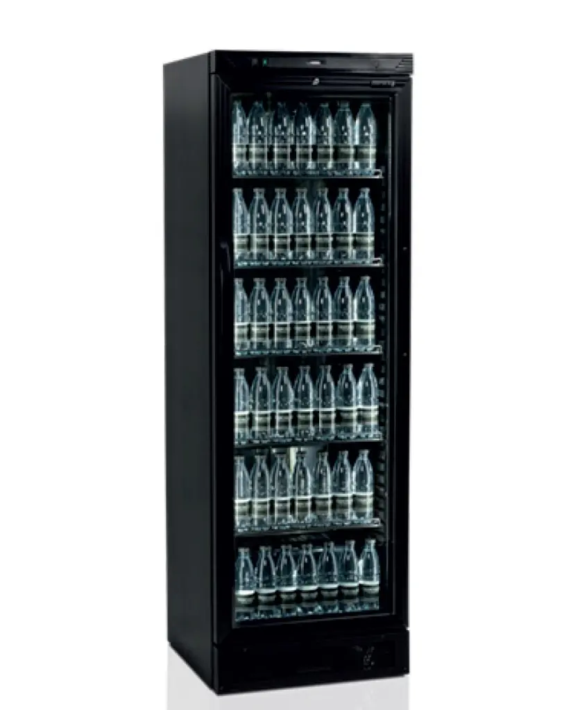 Armario Refrigerado 1 puerta de cristal color NEGRO  CEV425-I BLACK