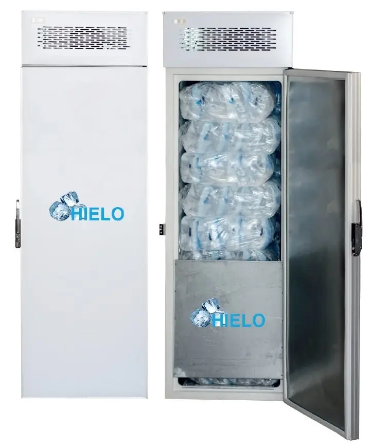 Conservador de Cubitos de Hielo Vertical para 26 sacos