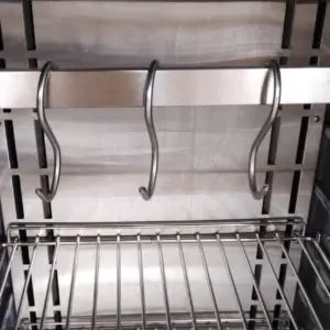Barra carnicera y Ganchos de acero inoxidable para Cava Maduración de Carne MC500